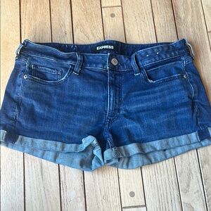 Express Women's Blue Denim Shorts